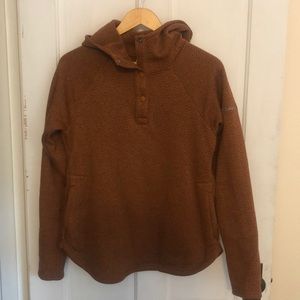 Columbia Hooded 1/4 Snap Sweater Fleece